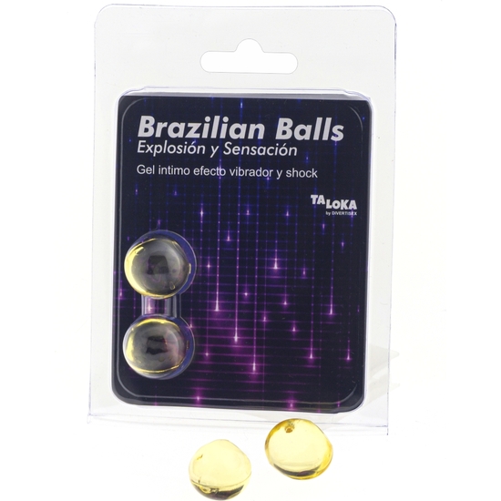 2 Brazilian Balls Explosion De Aromas Gel Gel Excitante Efecto Vibrador Y Shock