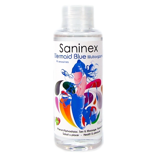 SANINEX MERMAID BLUE MULTIORGASMIC - SEX & MASSAGE OIL 100ML SANINEX