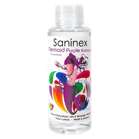 SANINEX MERMAID PURPLE MULTIORGASMIC - SEX & MASSAGE OIL  100ML SANINEX