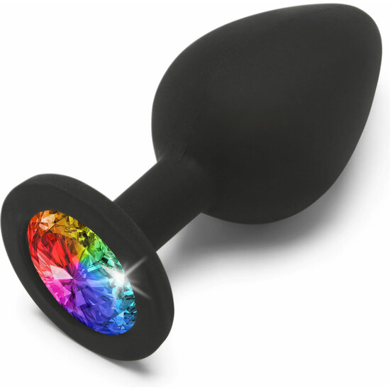 Rainbow Booty Jewel Mediano - Negro