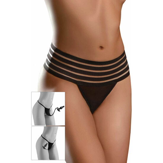 CROTCHLESS LOVE GARTER OS - NEGRO PIPEDREAM