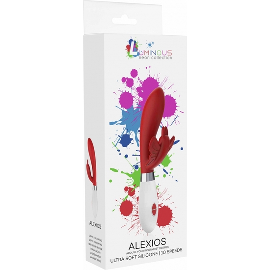 ALEXIOS - ULTRA SOFT SILICONE - 10 SPEEDS - ROJO
