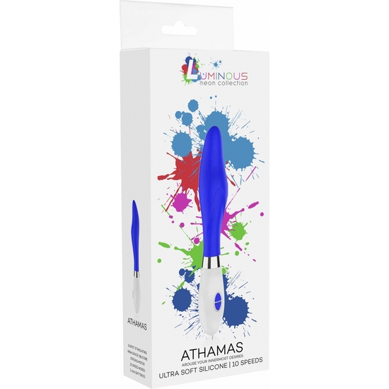 ATHAMAS - ULTRA SOFT SILICONE - 10 SPEEDS - AZUL