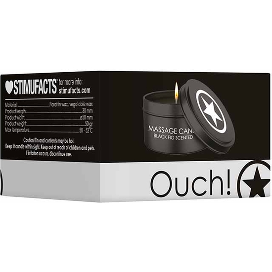 MASSAGE CANDLE - DISOBEDIENT SCENTED - NEGRO
