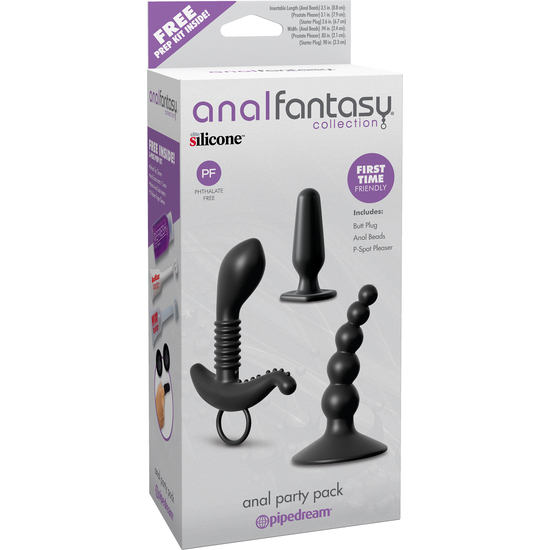 PLUG ANAL PARTY PACK BLACK PIPEDREAM