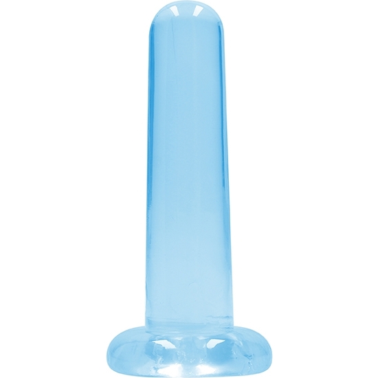 Realrock - Non Realistic Dildo With Suction Cup - 5,3/ 13,5 Cm - Azul Transparente