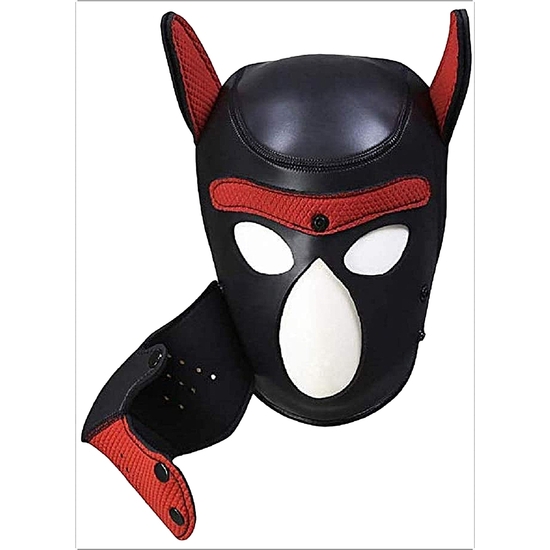 OUCH PUPPY PLAY - PUPPY HOOD NEOPRENO - ROJO