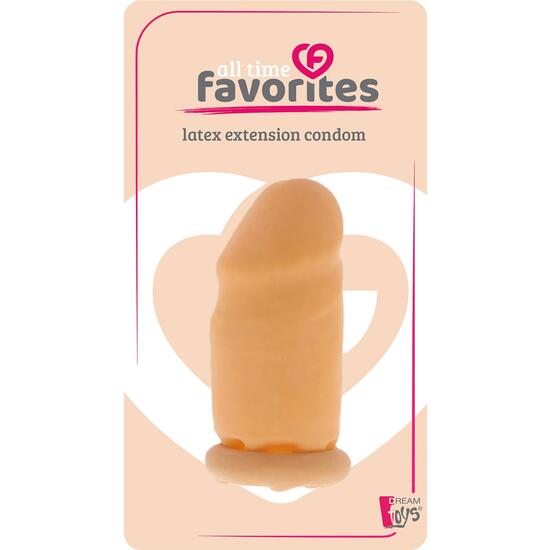 
				DREAM TOYS - ALL TIME FAVORITES LATEX EXTENSION CONDOM
				