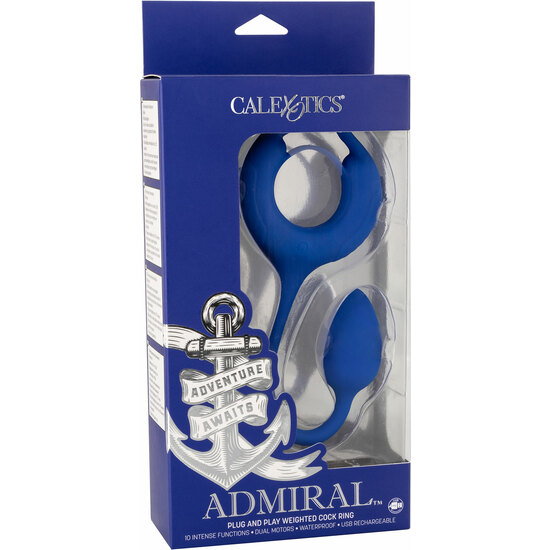ADMIRAL WEIGHTED COCK RING - ANILLO - AZUL