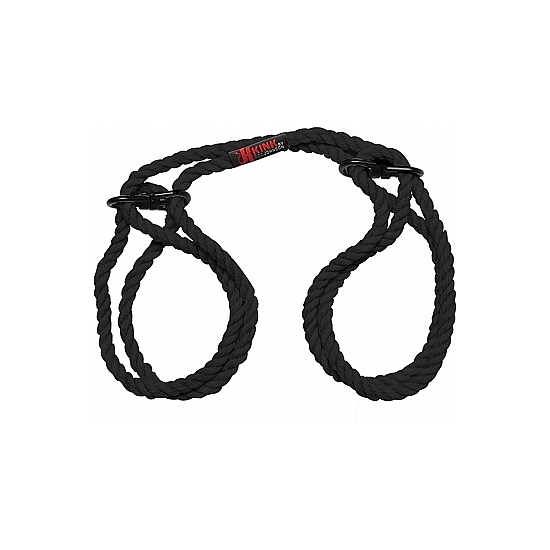 Hogtied - Bind & Tie - Ataduras De Cuerda Para Muñecas Y Tobillos - Negro