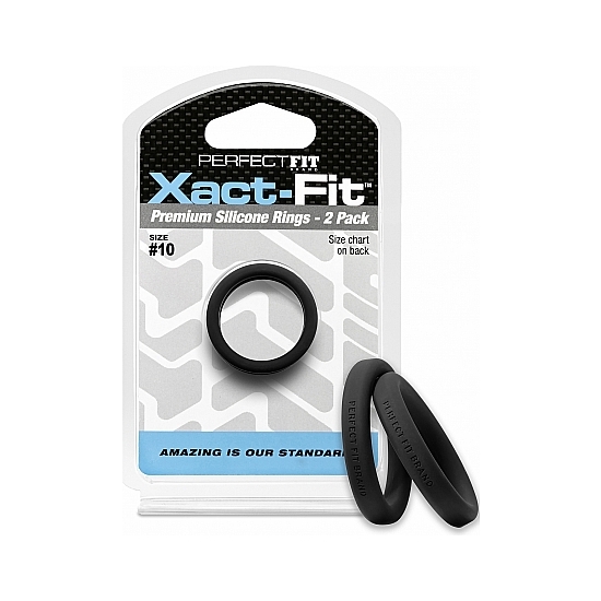 Xact-fit Pack De 2 Anillos De Silicona 11cm - Negro