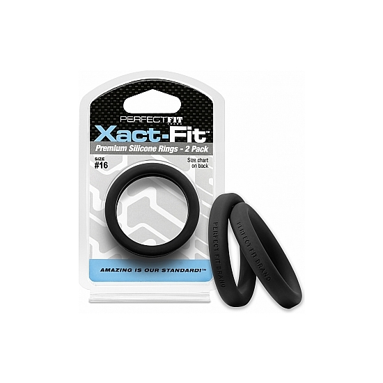 Xact-fit Pack De 2 Anillos De Silicona 16cm - Negro